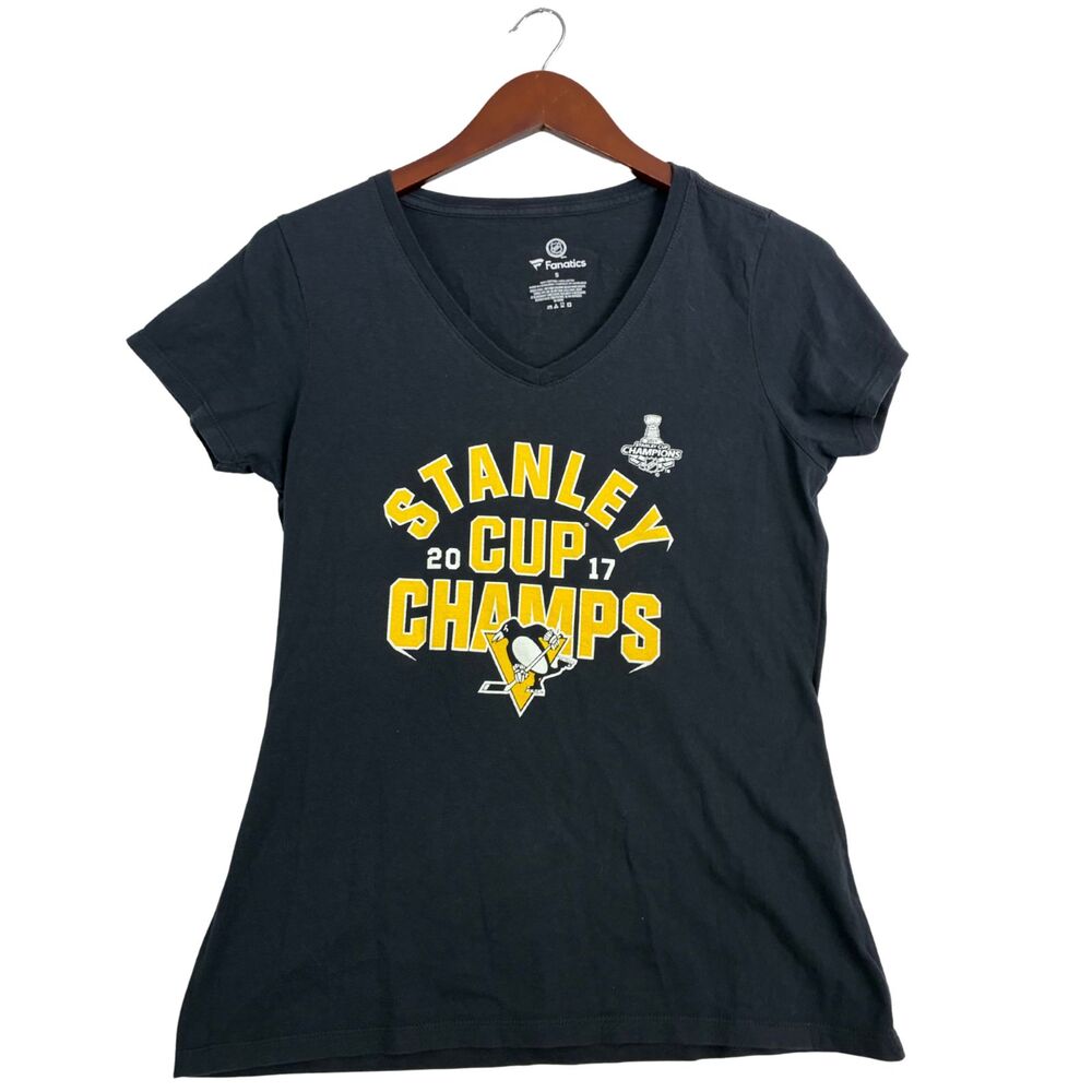 Pittsburgh Penguins 2017 Stanley Cup Champions Fanatics Womens S T-Shirt NHL